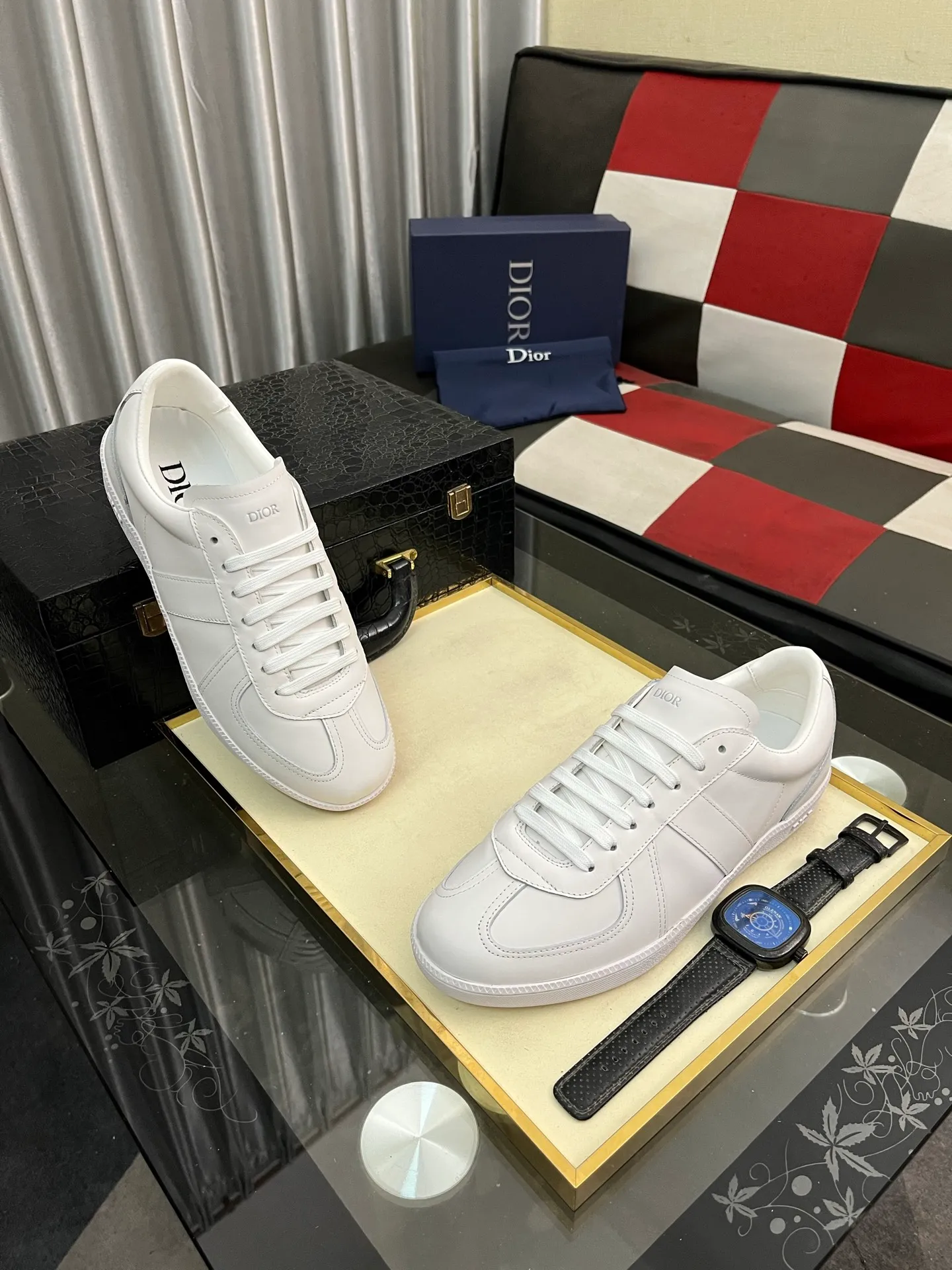 Men's Men's Shoes 💰400⌚️⌚️《Dior DIOR*》The latest and most popular casual shoes, top brand [seduce] luxury~purchase, top~quality. [Strong] The upper is made of imported breathable cowhide with material ➕ breathable sheepskin feet (•) and fine workmanship. Original stylish and stylish soft rubber wear-resistant outsole, light and comfortable on the foot, size: 38-443️⃣colors available